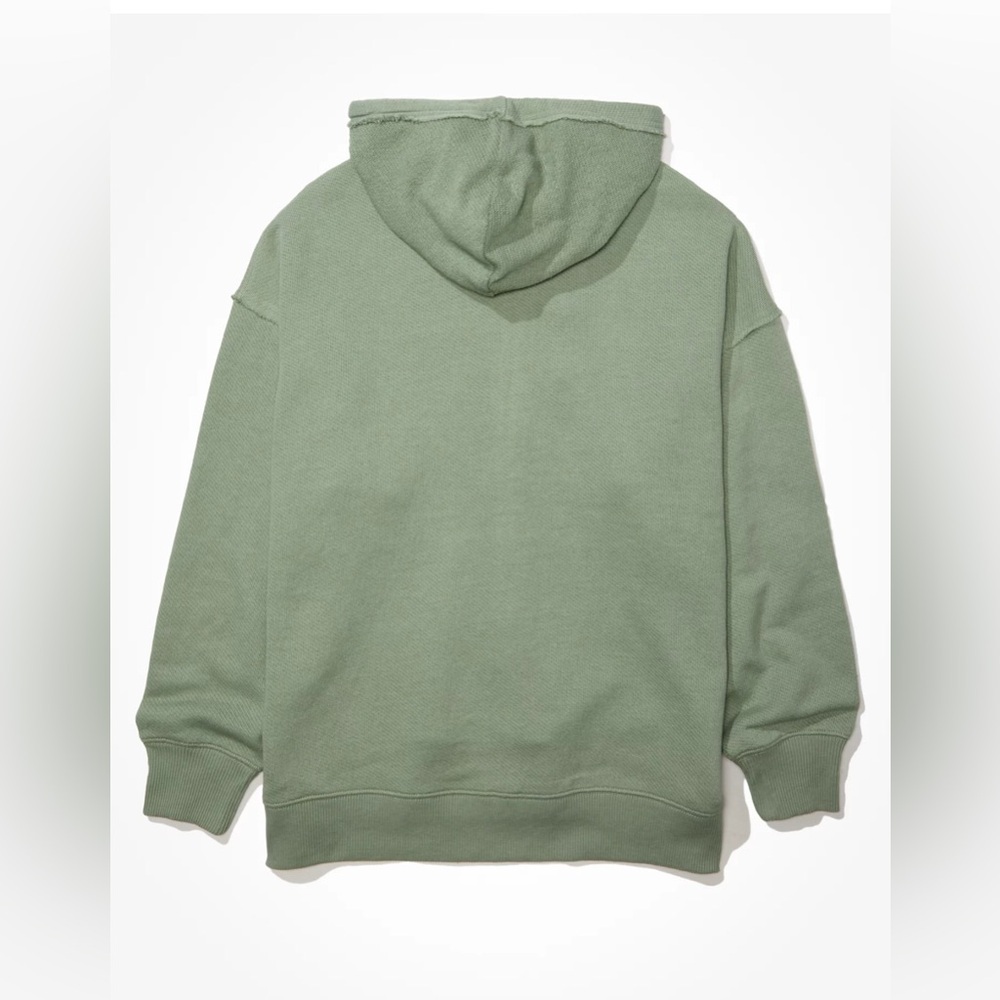 AE Oversized Textured Zip-Up Hoodie - Picture 4 of 10